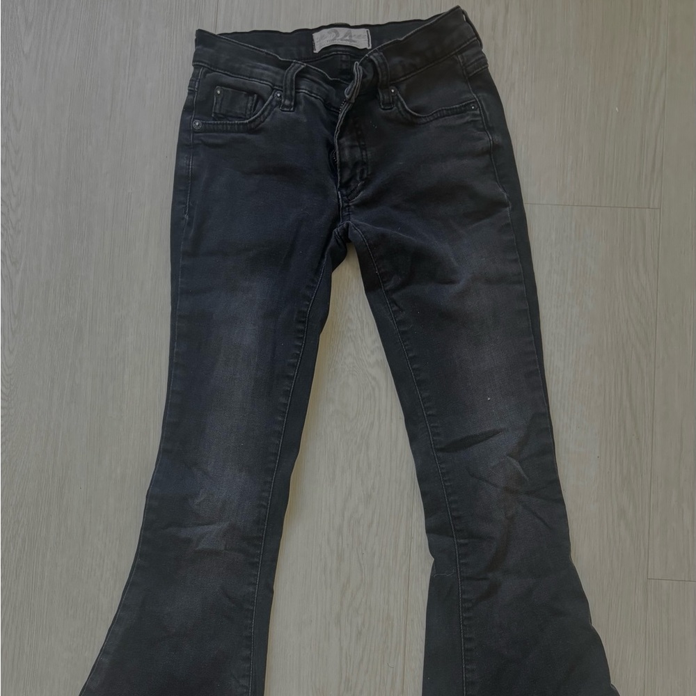 Twenty Black Flare Wide Leg Jeans